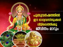 ലക്ഷ്മീദേവി കടാക്ഷിക്കും, സമ്പത്തും ഭാഗ്യവും; പുതുവര്‍ഷത്തില്‍ ഈ ഭാഗ്യവസ്തുക്കള്‍ വീട്ടിലെത്തിക്കൂ 