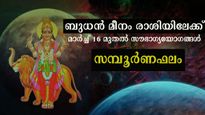 Budh Gochar March 2023 Effects: ബുധന്‍ മീനം രാശിയിലേക്ക്: മാര്‍ച്ച് 16 മുതല്‍ 12 രാശിയുടേയും സമ്പൂര്‍ണഫലം