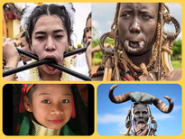 ప్రపంచంలోని 10 అత్యంత భయంకర ఆచారాలు: లిప్ ప్లేట్లు నుండి మెడ లో బ్రాస్ కాయిల్స్ వరకు..