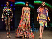 विल्‍स इंडिया फैशन वीक 2014: शी कम्‍स इन कलर्स 