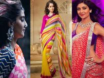 तीज स्‍पेशल:  इन सेलिब्रेटिज के लहरिया लुक से तीज में आप भी लग सकती है डिफरेंट 