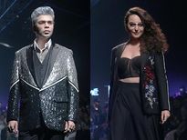 LFW 2018: रॉकस्‍टार लुक में नजर आए सोनाक्षी और करन जौहर..