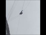 Crazy Video Of A Man Escaping From The 19th Floor To Avoid Paying His Hotel Bill!