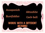Words That Do Not Have A Dirty Meaning!
