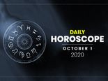 Daily Horoscope: 01 October 2020