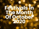 October 2020: List Of Indian Festivals This Month
