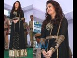 கருப்பு நிற அனார்கலியில் அசத்தலான லுக்கில் ஐஸ்வர்யா ராய்!!!