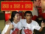 58 மணி நேரம்; 35 நிமிடம்; 58 நொடிகள்: உலகின் நீண்ட முத்த சாதனை!
