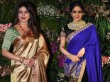 விராத்-அனுஷ்காவின் திருமண வரவேற்பிற்கு புடவையில் அம்சமாக வந்த நடிகைகள்!