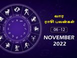 வார ராசிபலன் (06.11.2022-12.11.2022) - இந்த வாரம் இந்த ராசிக்காரர்களின் சேமிப்பு பணம் அதிகமாக செலவாகும்..