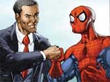 Obama And Spiderman Amusing Comic Book