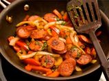 Stir Fried Chicken Sausage Recipe