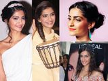 Sonam Kapoor's Greek Hairstyles