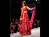 Mini Mathur In Red Lehenga