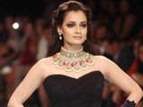 Dia Mirza's Black Lace Gown At IILW