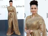 Aishwarya Rai Shines In Gold At Cannes