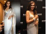 Lisa Ray In A White Satya Paul Saree