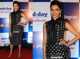 Deepika In Polka Dotted Dolce & Gabbana Dress