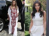 Kim Kardashian Stuns In White At Ciara's Baby Shower