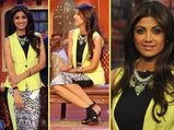 Shilpa Blooming In Yellow On Comedy Nights