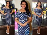 Sonakshi Sinha Sizzles In Polka Dotted Dress