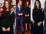 Kate Middleton Shines In Jenny Packham Black Dress
