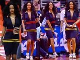 Rihanna In Céline Dress At Basketball Game
