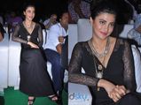 Shruti Haasan Stuns In Black Maxi Dress: Race Gurram Success Meet