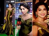 IIFA Rocks 2014: Gauhar In Green On Green Carpet