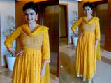 Prachi Desai In Suit From Anita Dongre