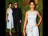 Freida Pinto Wears Michael Kors In Shanghai