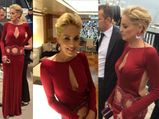 amfAR Gala Cannes 2014: Sharon Stone Shows Nip