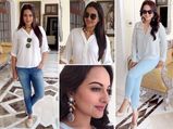 Sonakshi Sinha In Zara At 'Holiday' Promotions