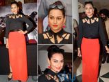 Sonakshi Sinha Stuns In Orange Skirt At 'Holiday' Promotions
