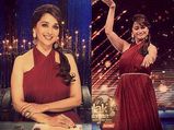 Madhuri Dixit Looks Heavy In Halter Gown