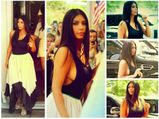 Kim Kardashian In A Seductive Black Crop Top On A Date