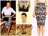 Neha Dhupia Looks Hot In Monochrome Express Skirt At Event