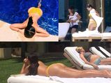 Kim Kardashian Gets Wet & Wild By The Pool