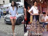 Lisa Haydon's Knotted Shirt Style