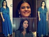 Kajol Looks Suave In Denim Anarkali