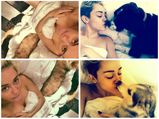 Miley Cyrus Takes Naked Selfies With Dogs