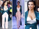 Kim Kardashian's Daring Deep V-Neck: Pics