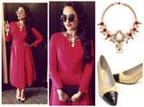 Sonakshi Sinha Looks Red Hot In Nimish Shah