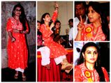 Rani Mukerji Sparkles In Orange Kurta