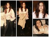 Alia Bhatt Keeps It Casual In T-shirt & Leggings