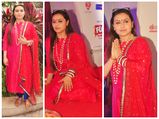 Rani Mukerji Pretty In A Red Suit