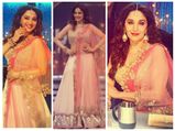 Madhuri Wears Pastel Lehenga For Finale