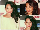 Sonakshi Shimmers In Metallic Dress