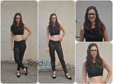 Kalki Koechlin Shows Off Her Trim Figure In Black