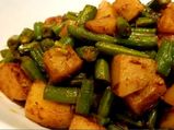 Spicy Aloo And Green Beans Sabzi